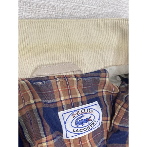 Vintage 80s Izod Lacoste Alligator Windbreaker Jacket Hooded Full Zip Medium - Picture 6 of 9